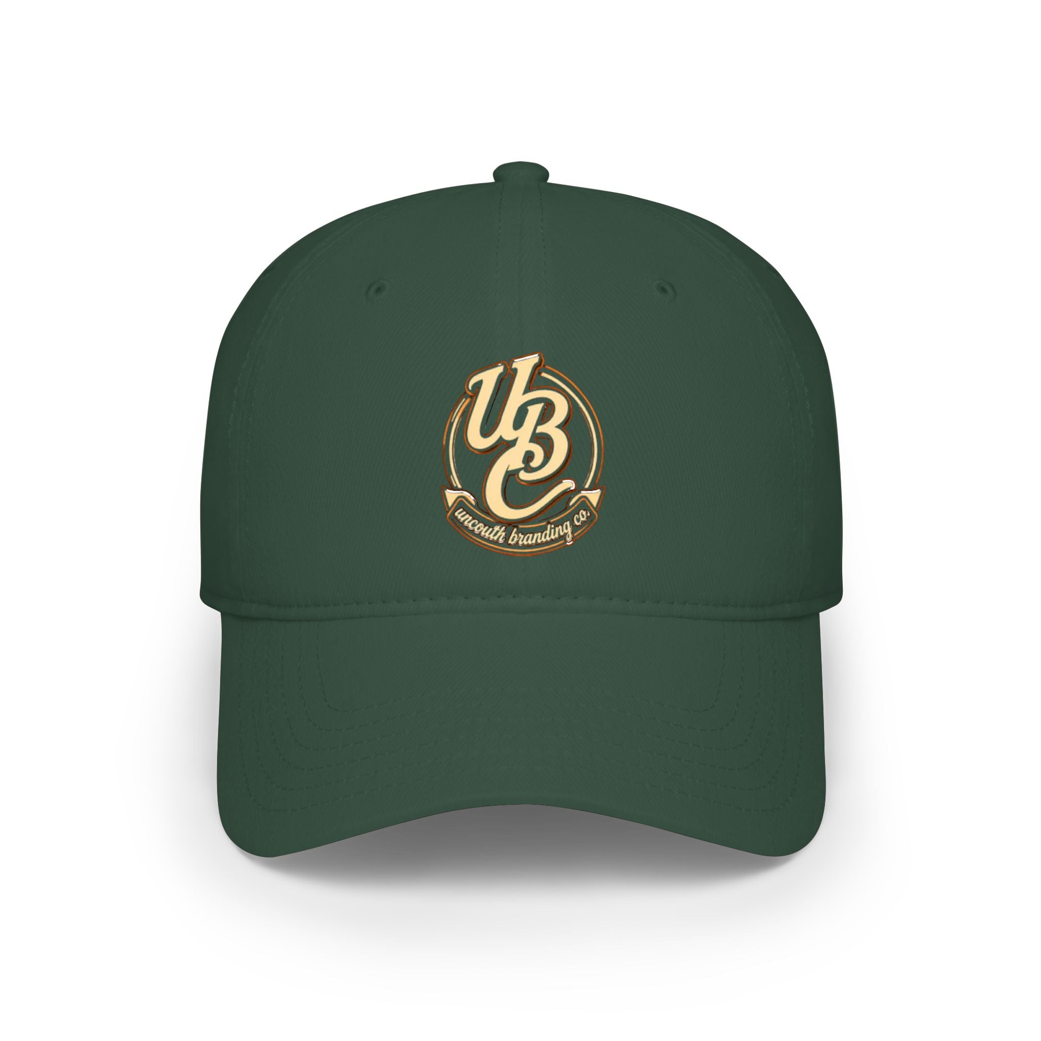 Low Profile Baseball Cap — Vintage 'UB' Script Embroidered Hat