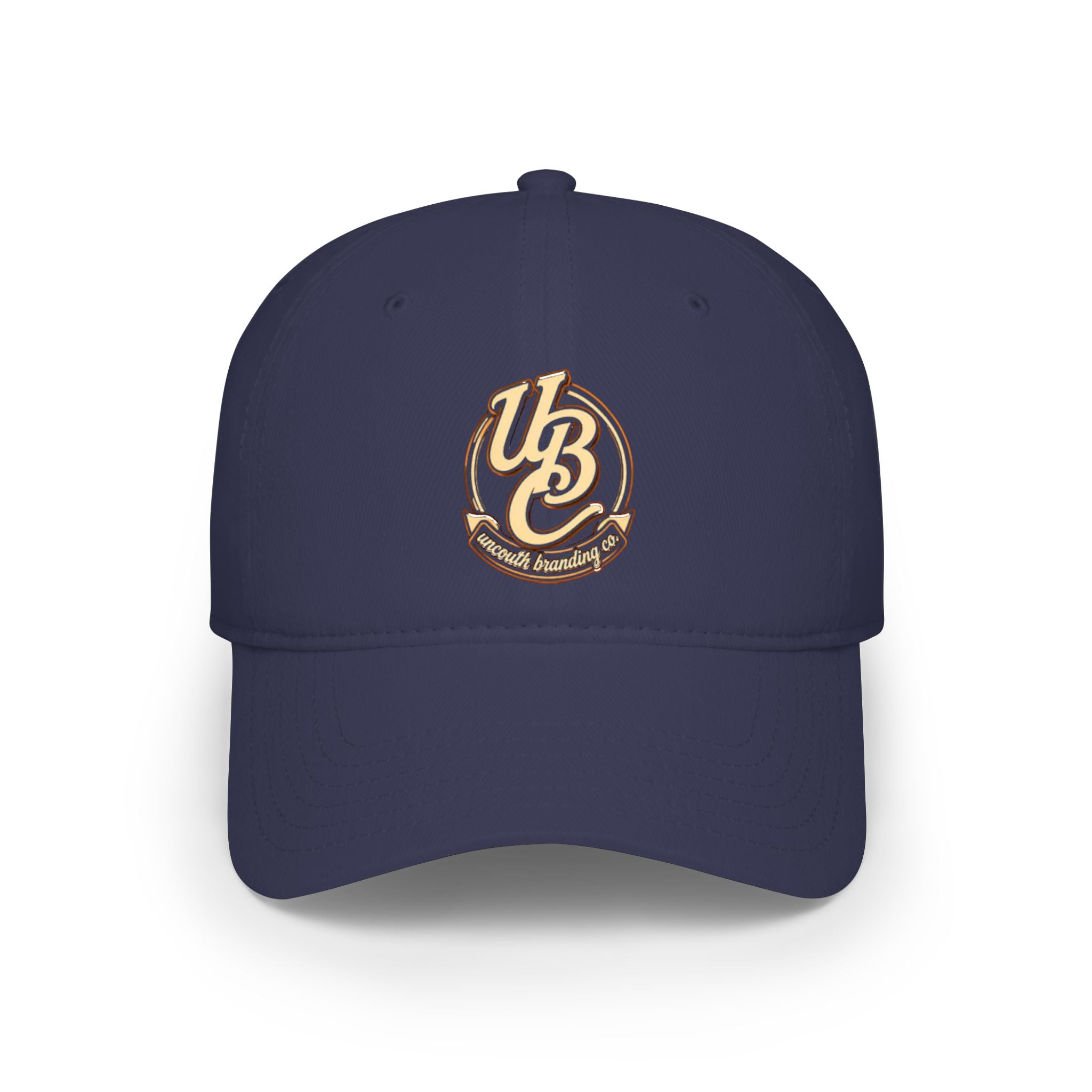 Low Profile Baseball Cap — Vintage 'UB' Script Embroidered Hat