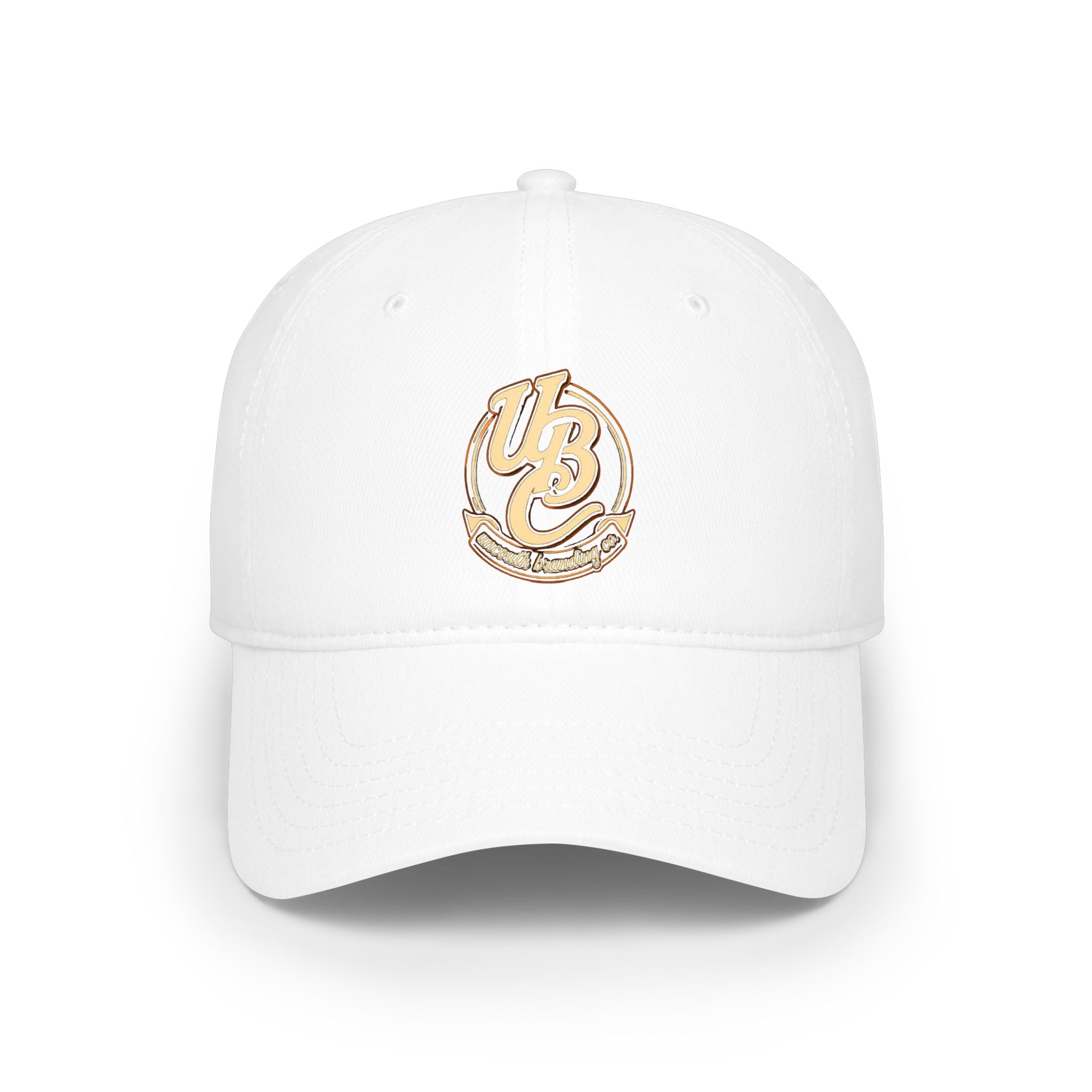 Low Profile Baseball Cap — Vintage 'UB' Script Embroidered Hat