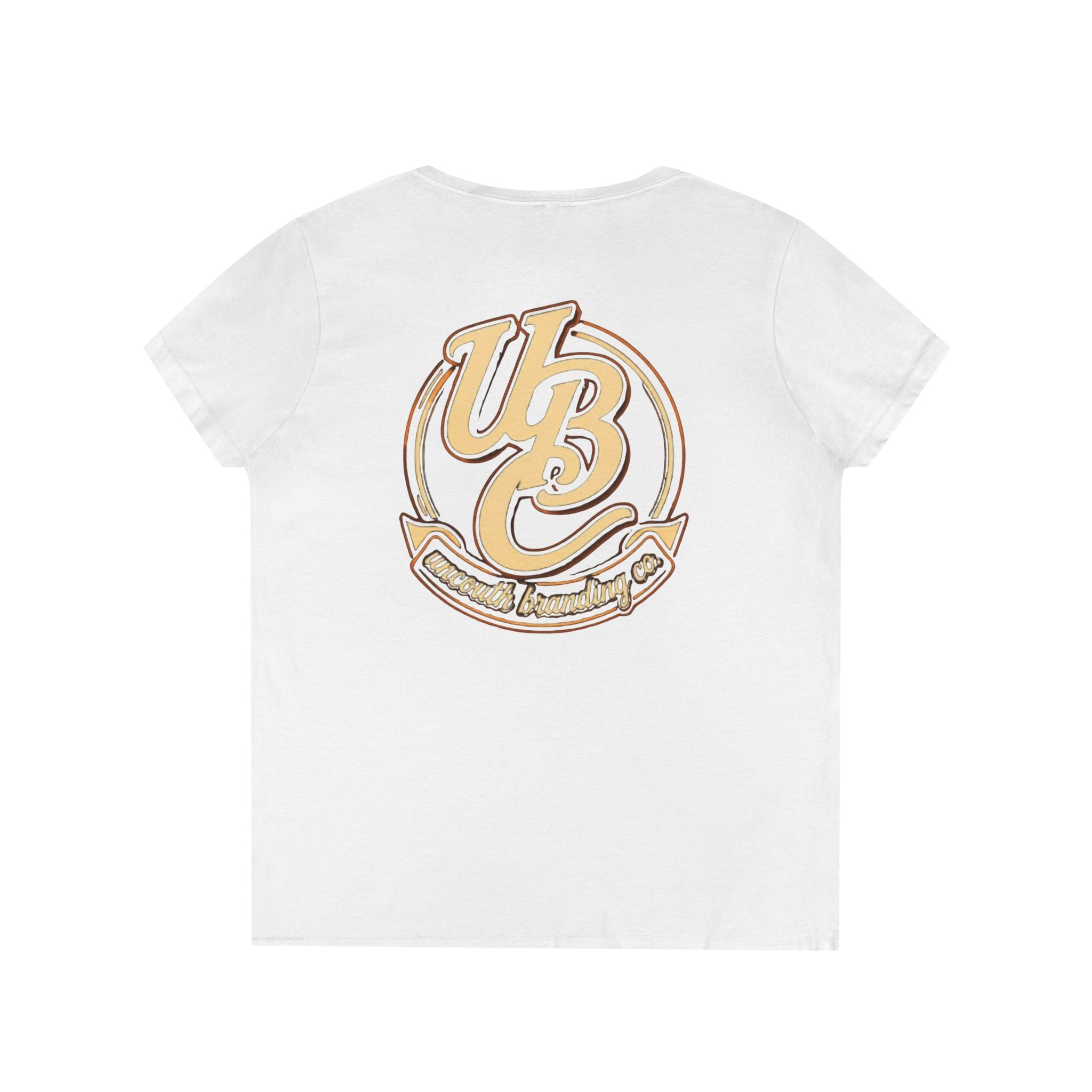 Ladies' V-Neck T-Shirt — Retro Graphic “I Have Social Anxiety So I Stare at My Shoes When Talking”