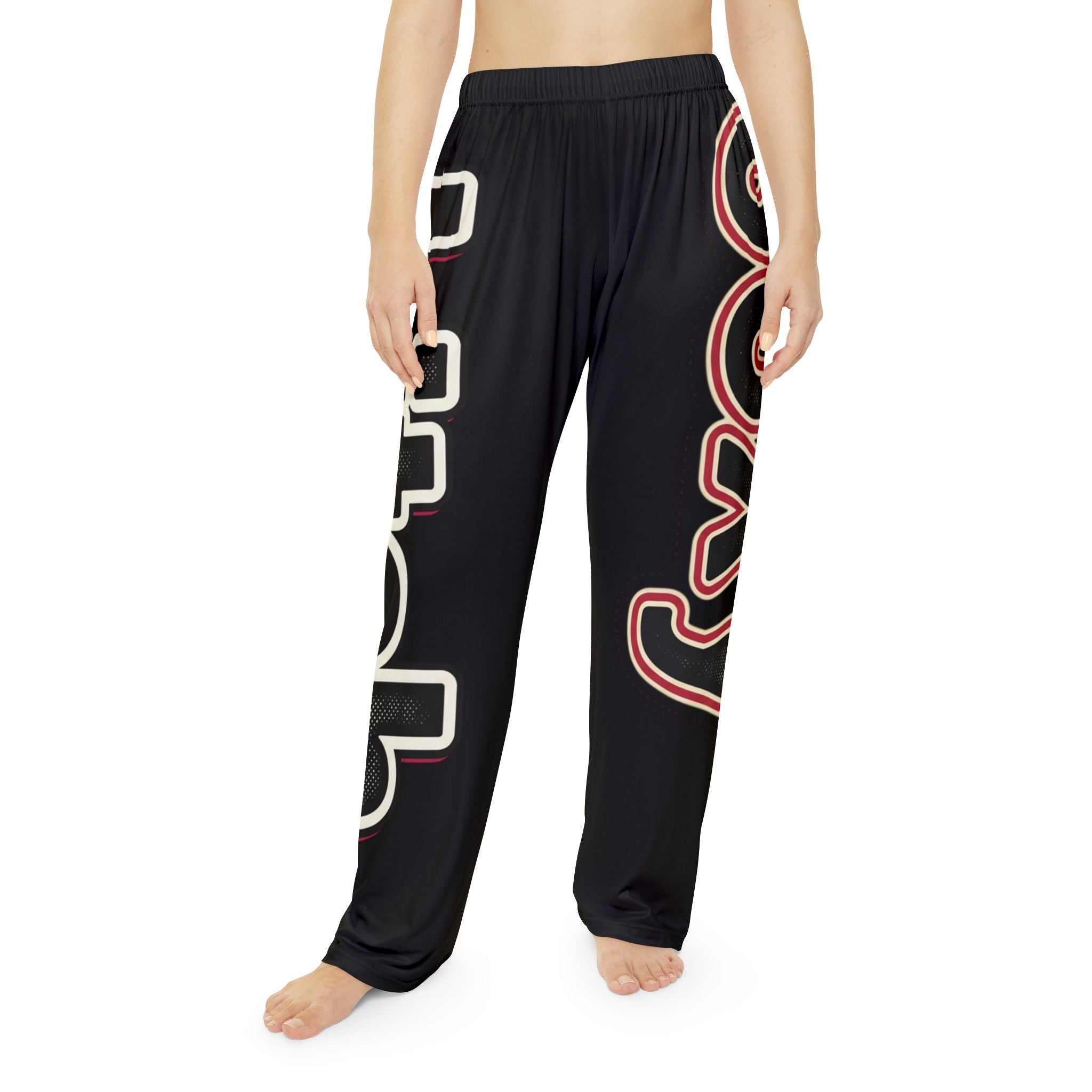 Sexy Vintage Script Women's Pajama Pants – Bold Graphic Lounge Sleepwear
