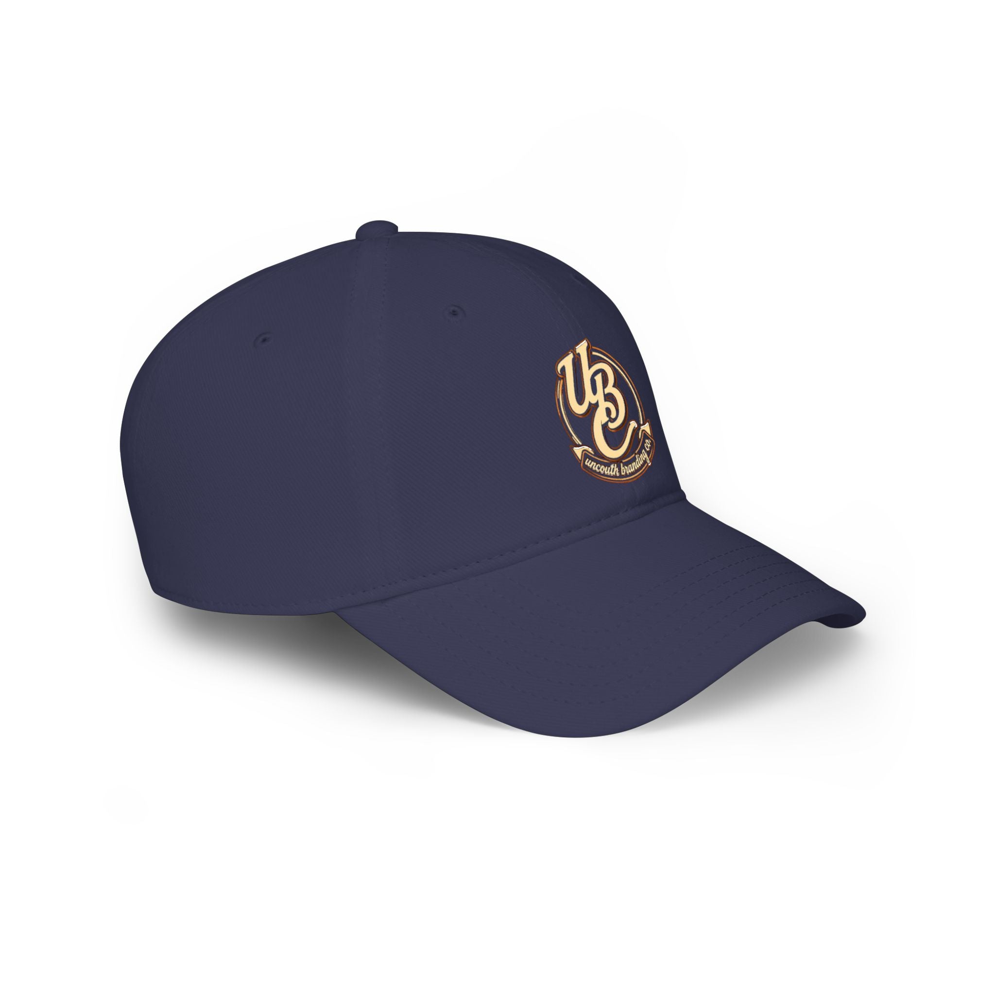 Low Profile Baseball Cap — Vintage 'UB' Script Embroidered Hat