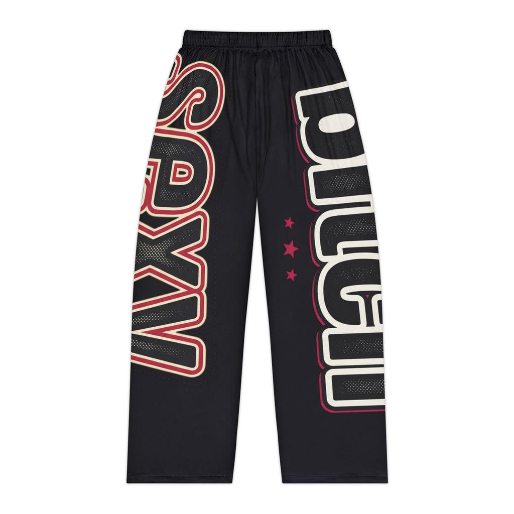 Sexy Vintage Script Women's Pajama Pants – Bold Graphic Lounge Sleepwear