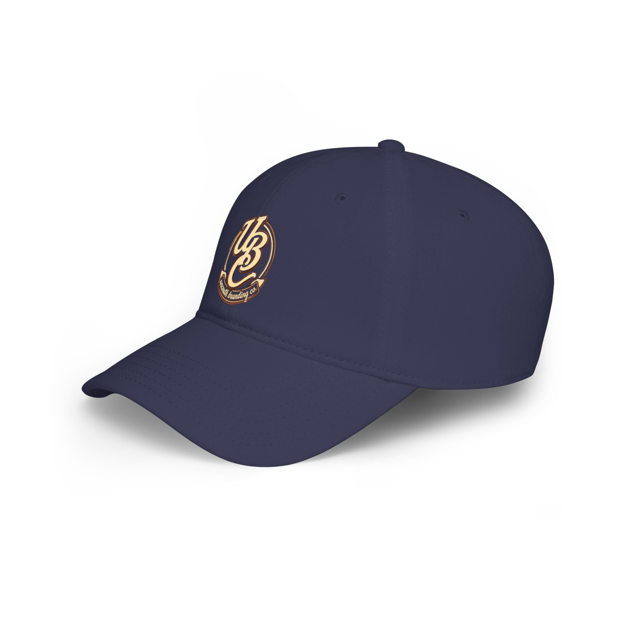 Low Profile Baseball Cap — Vintage 'UB' Script Embroidered Hat