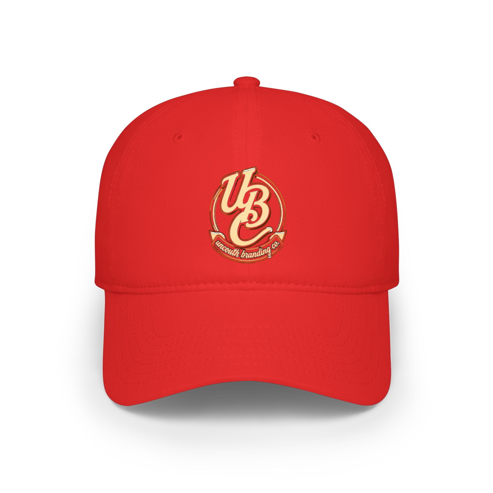 Low Profile Baseball Cap — Vintage 'UB' Script Embroidered Hat