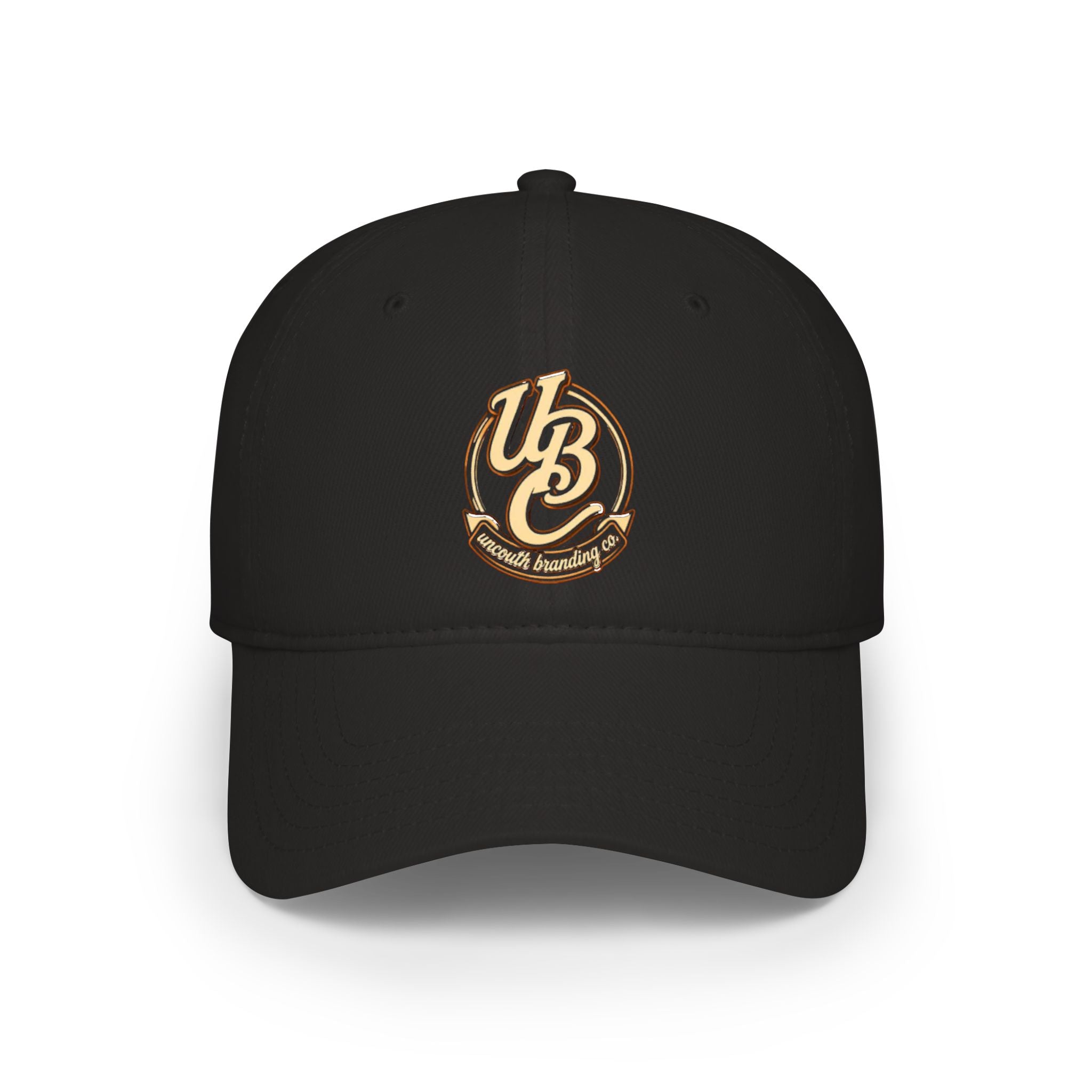 Low Profile Baseball Cap — Vintage 'UB' Script Embroidered Hat