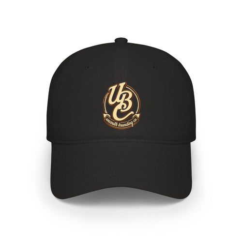 Low Profile Baseball Cap — Vintage 'UB' Script Embroidered Hat
