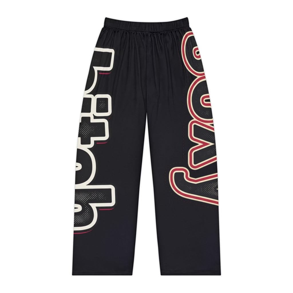Sexy Vintage Script Women's Pajama Pants – Bold Graphic Lounge Sleepwear