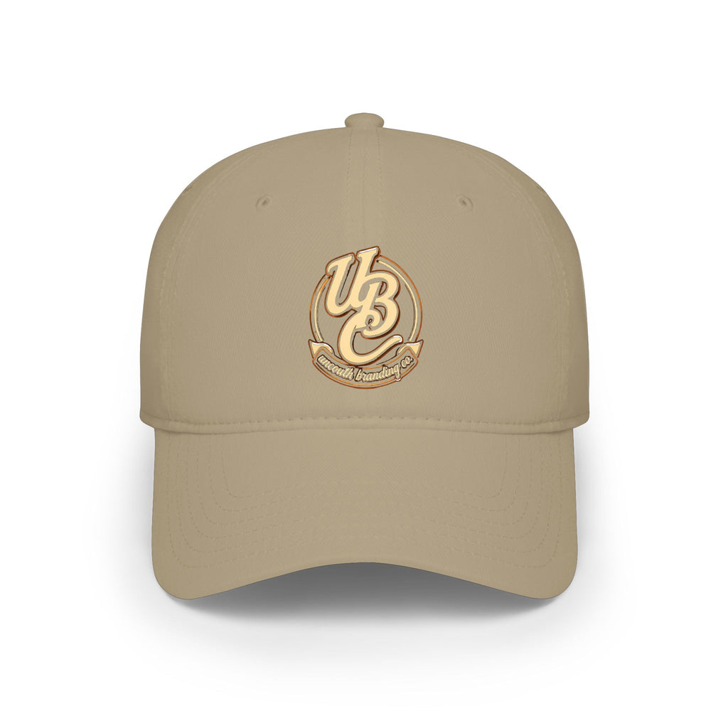 Low Profile Baseball Cap — Vintage 'UB' Script Embroidered Hat