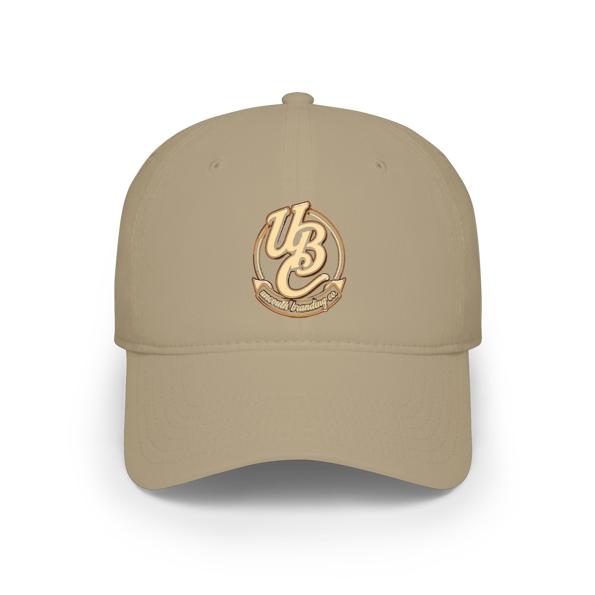 Low Profile Baseball Cap — Vintage 'UB' Script Embroidered Hat