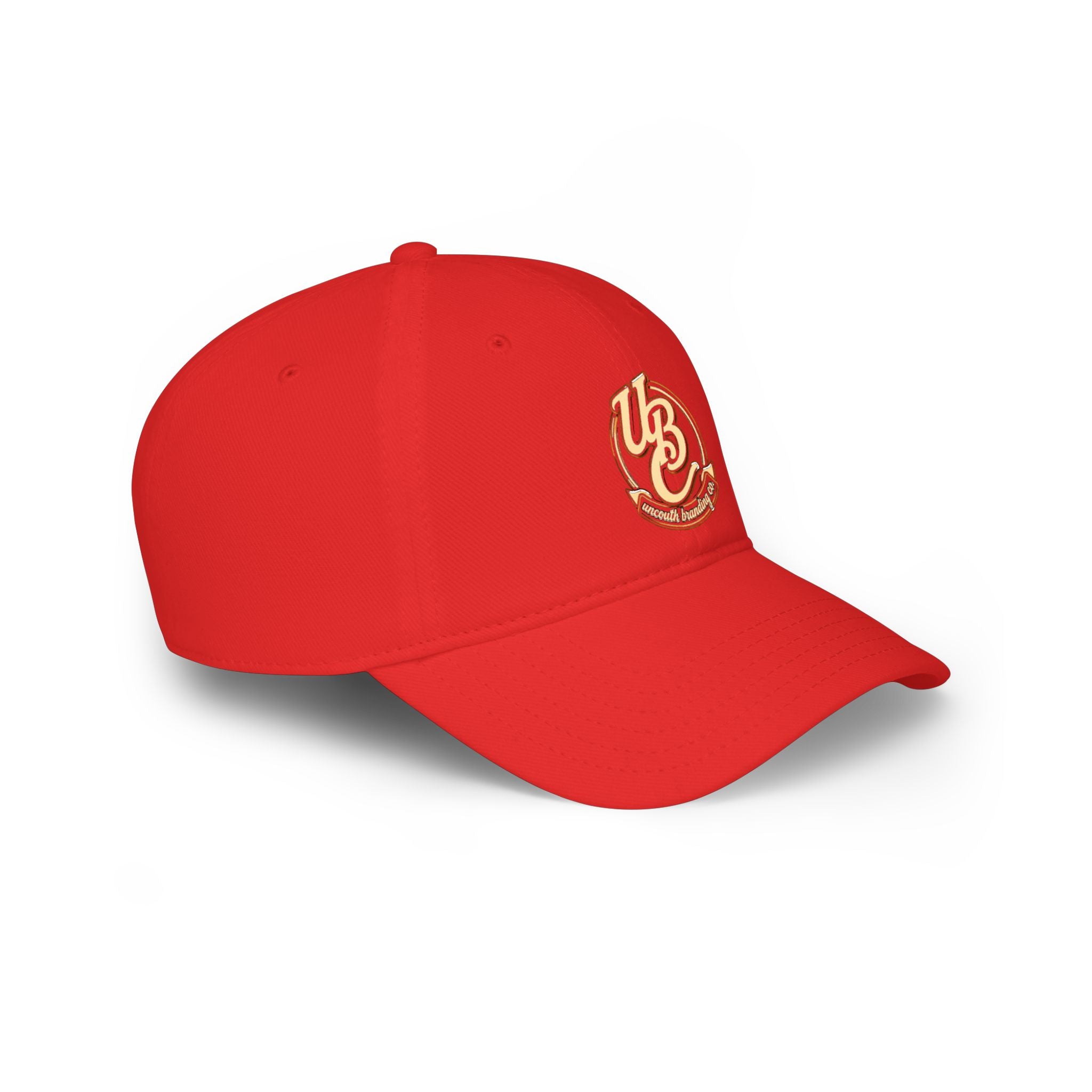 Low Profile Baseball Cap — Vintage 'UB' Script Embroidered Hat