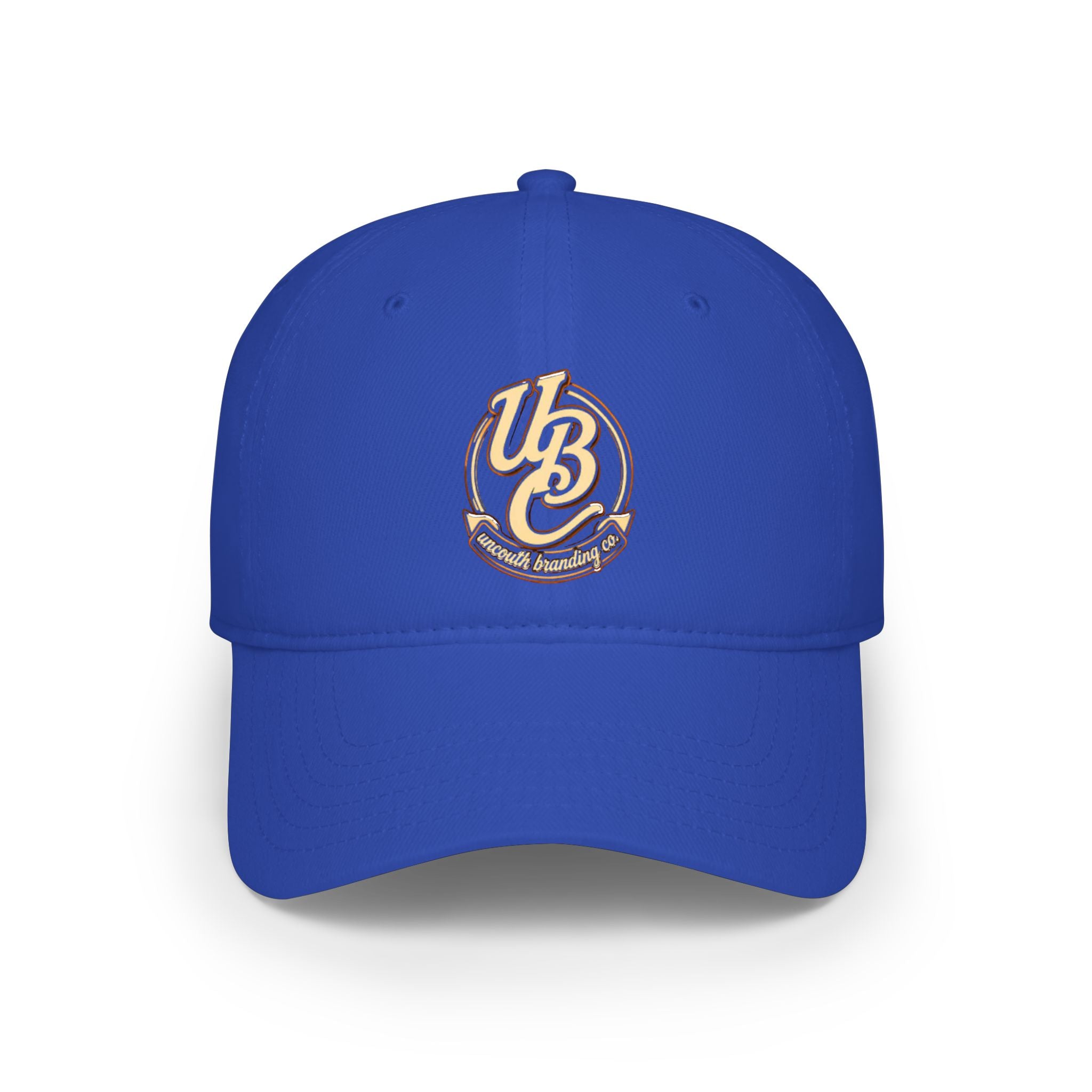Low Profile Baseball Cap — Vintage 'UB' Script Embroidered Hat